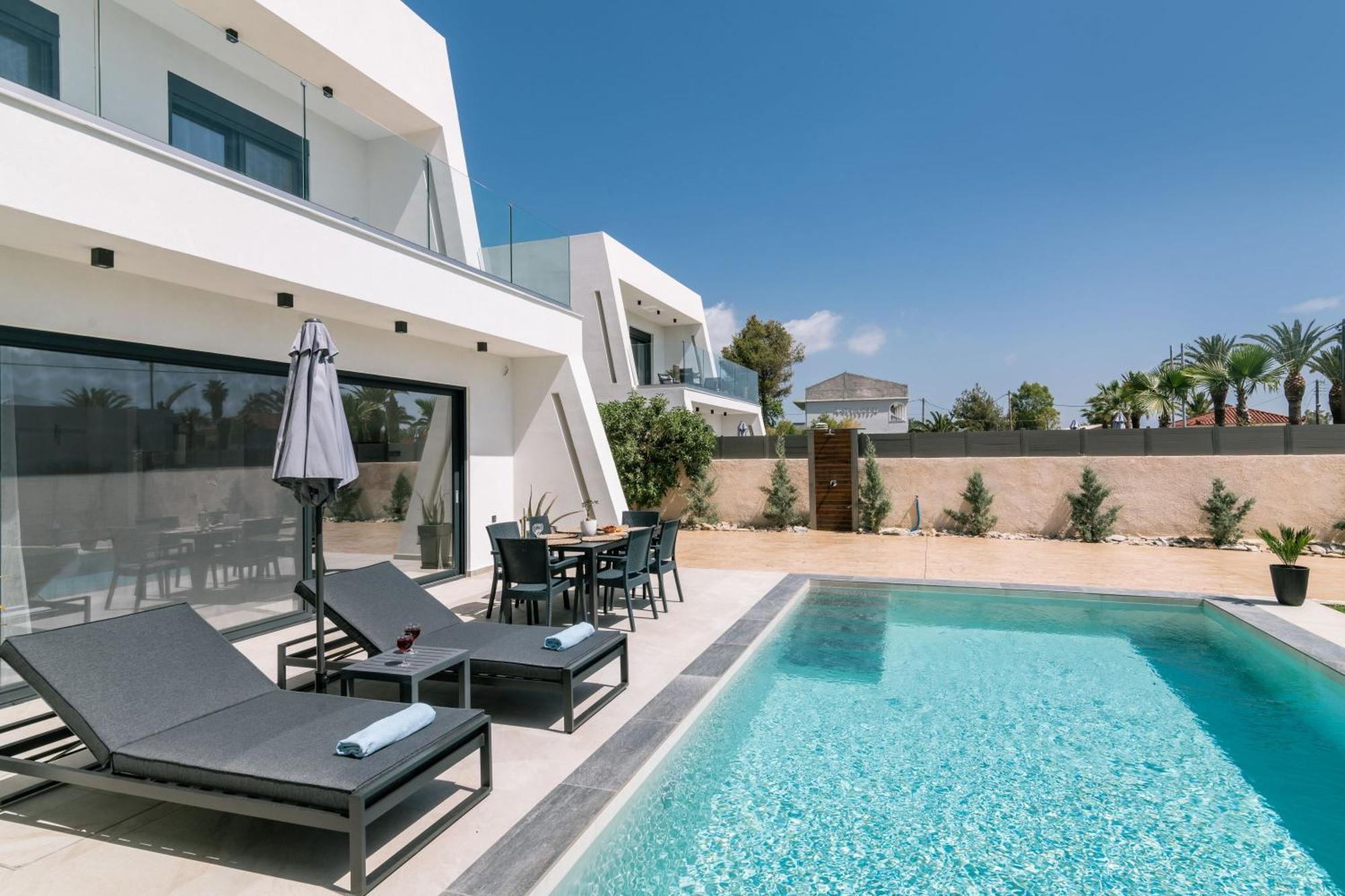 Sunwhite Villas - Private Pool & Cozy Atmosphere, By Zantewize Laganas Exterior photo